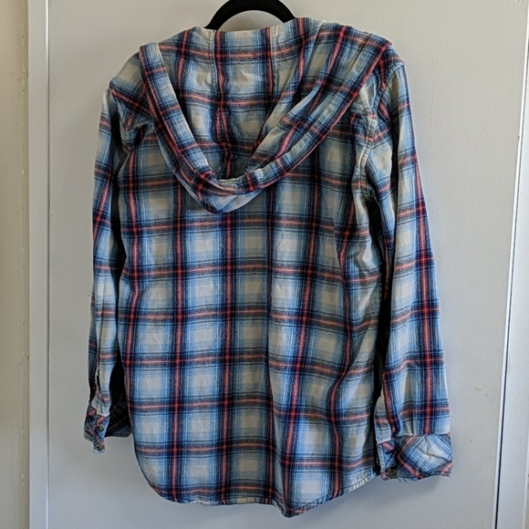 TNA boyfriend style hooded flannel - Picture 2 of 3